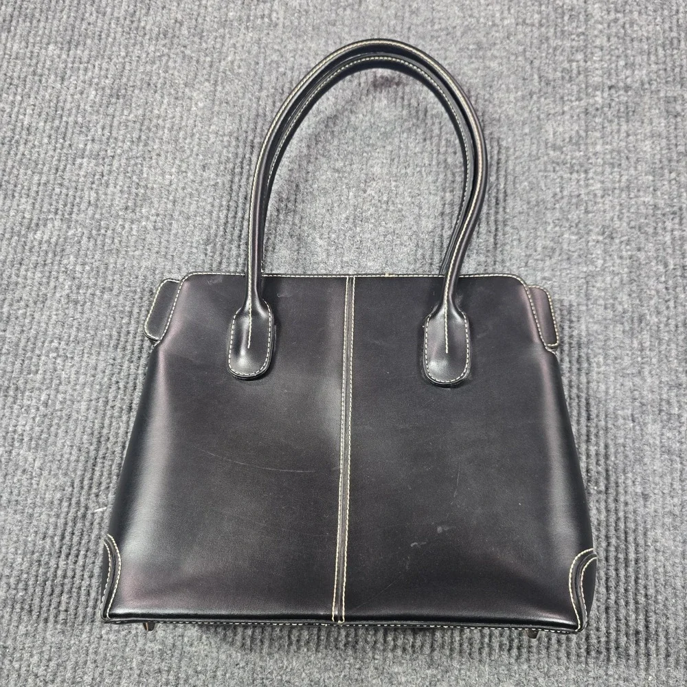 Tods D Bag Womens Black Leather Handbag‎ Satchel Purse Authentic Luxury